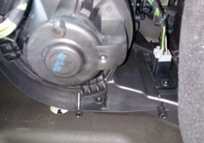 Fan module, looking up Fan module, looking up